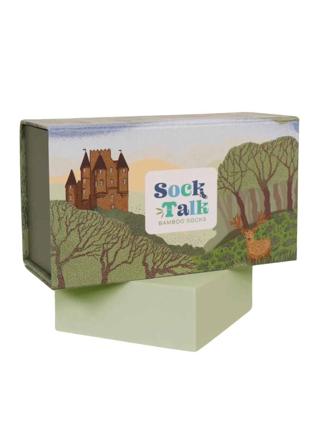 John Partridge Sock Gift Box Woodland Animal sokker 3 par bambusmix