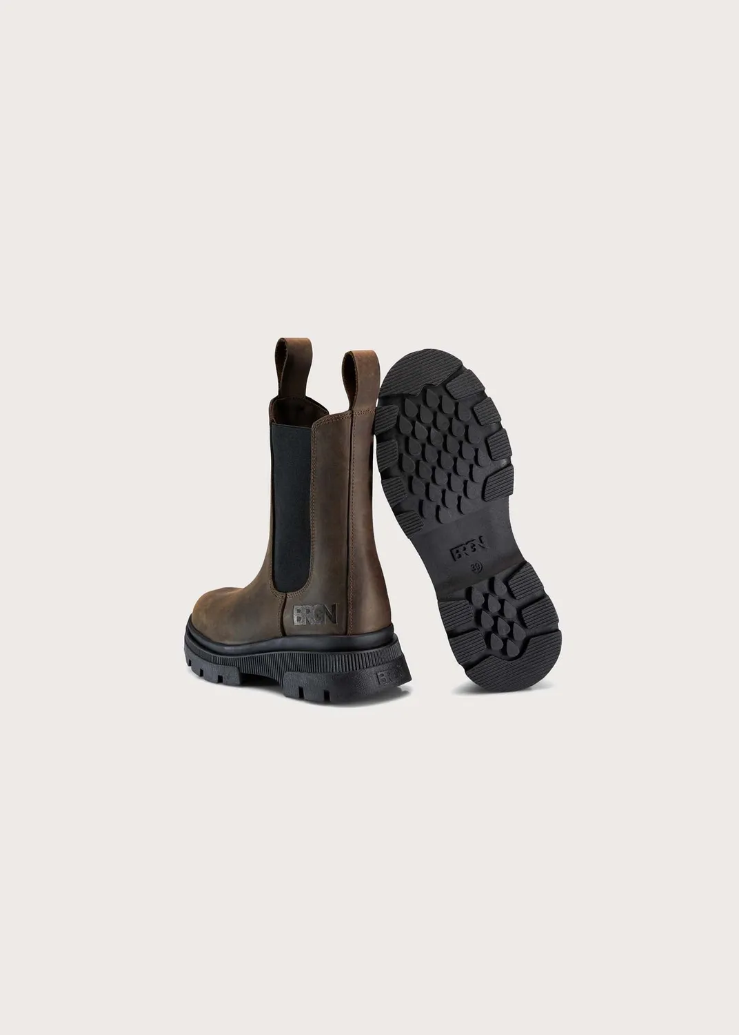 BRGN Chelsea Boot nubuck boots brun