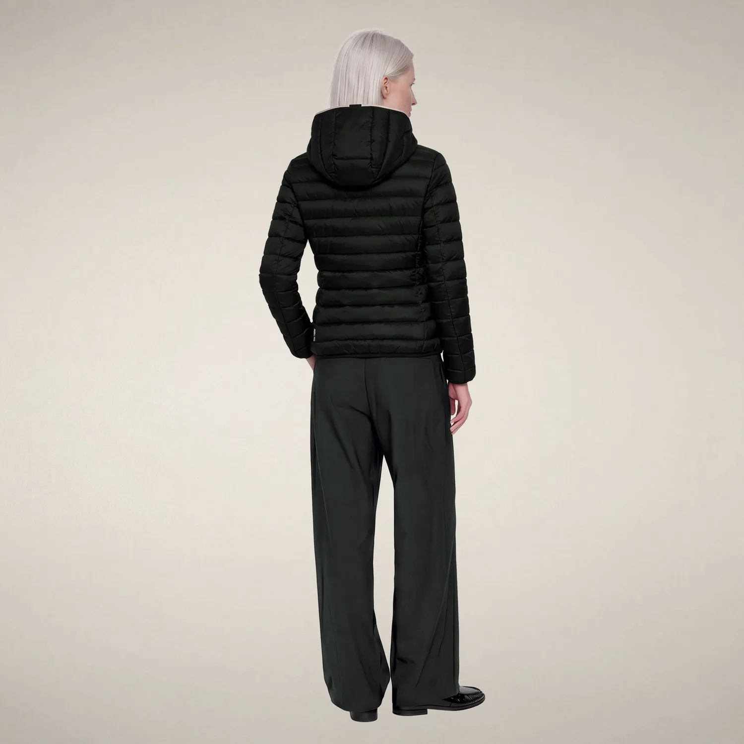 Save The Duck Alexis kort boblejakke dame svart Plumtech®