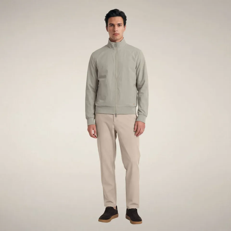 Save The Duck Tulio Smartleisure jakke herre Rainy Beige slim fit