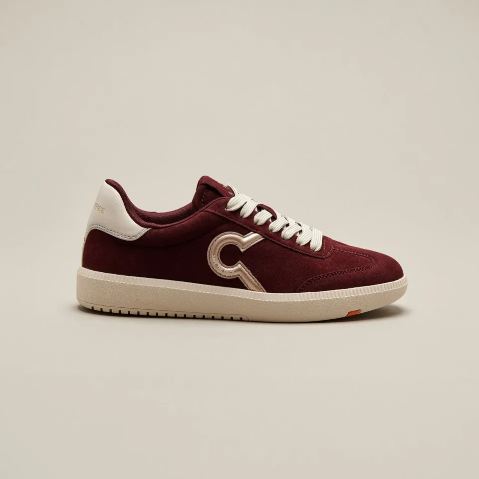 Save The Duck Gaia sneakers dame bordeaux dyrefri