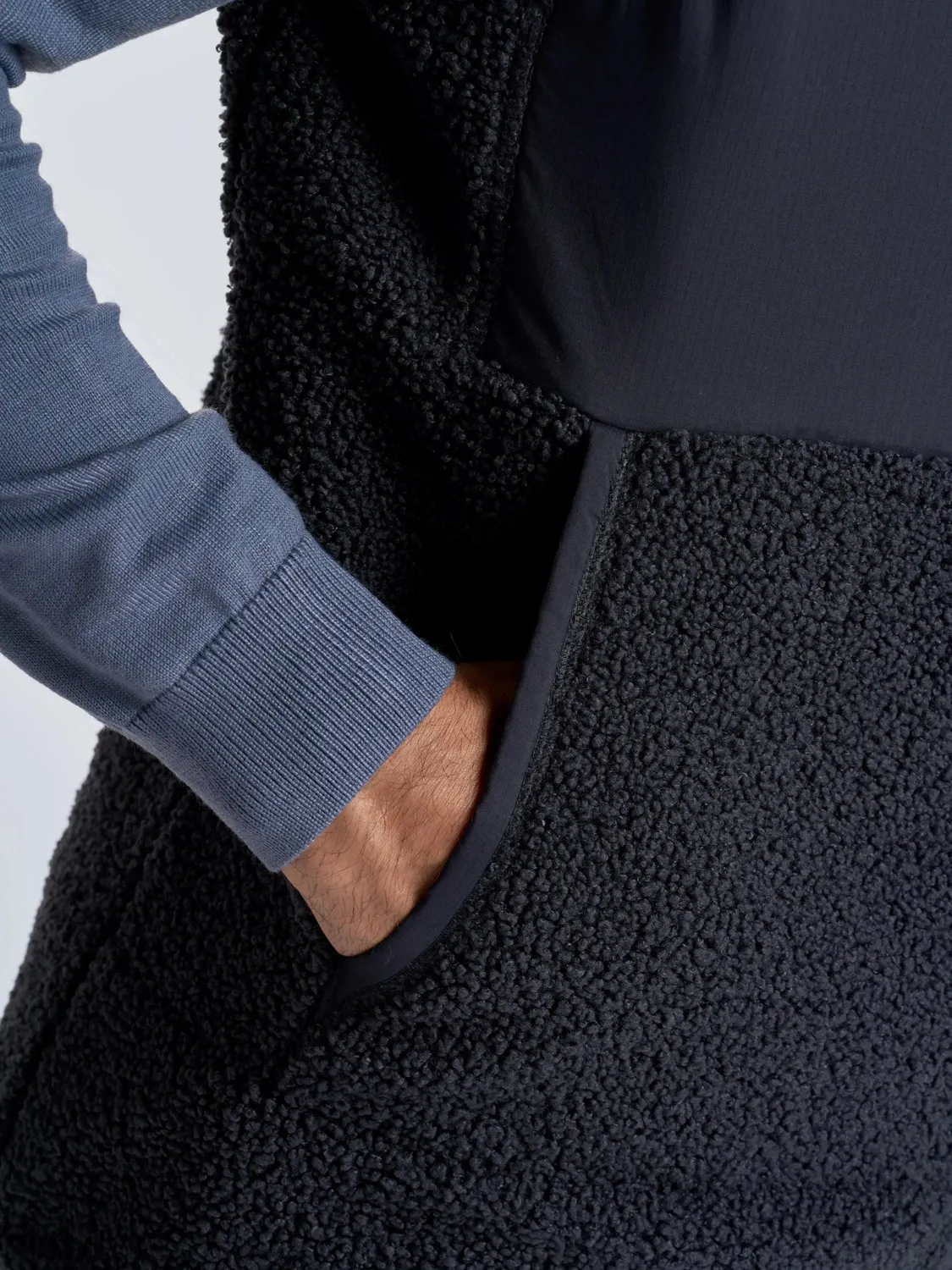 Slam Altura Vest vest mørk marineblå nylon og fleece