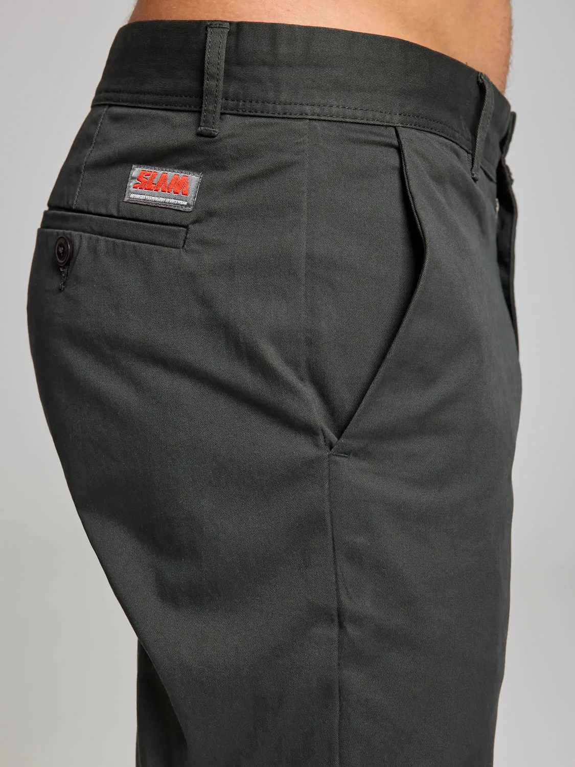 Slam Deck Chino Pant herrebukse – mørk marine, stretchbomull