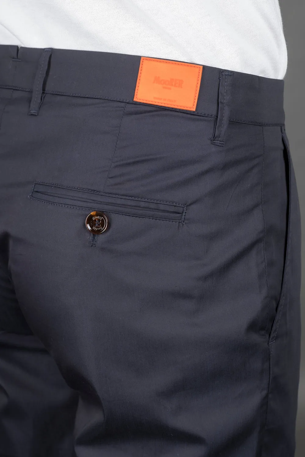 MooRER ALICUDI-DUA golfshorts blå slim fit