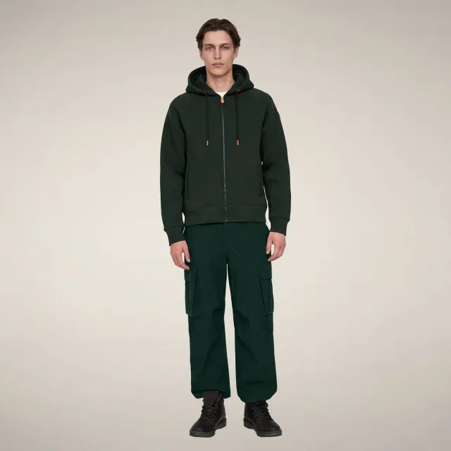 Save The Duck Syd Scuba hettegenser unisex Nori Green fôret