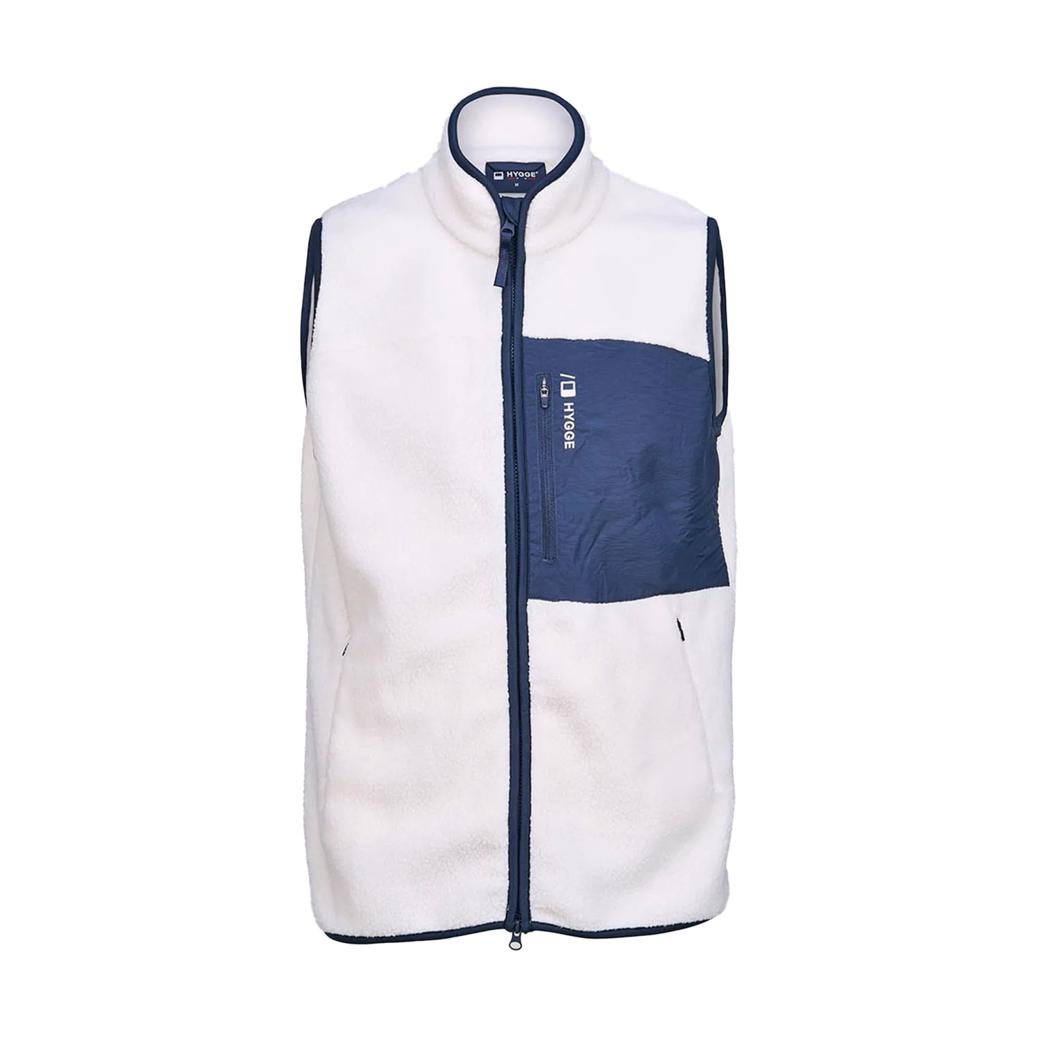 House of Hygge Men's Pile Fleece Vest fleecevest Navy teddyfleece