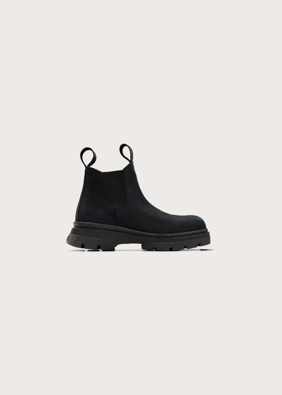 Brgn Low Chelsea Boot chelseaboot 36–45 svart nubuck vanntett