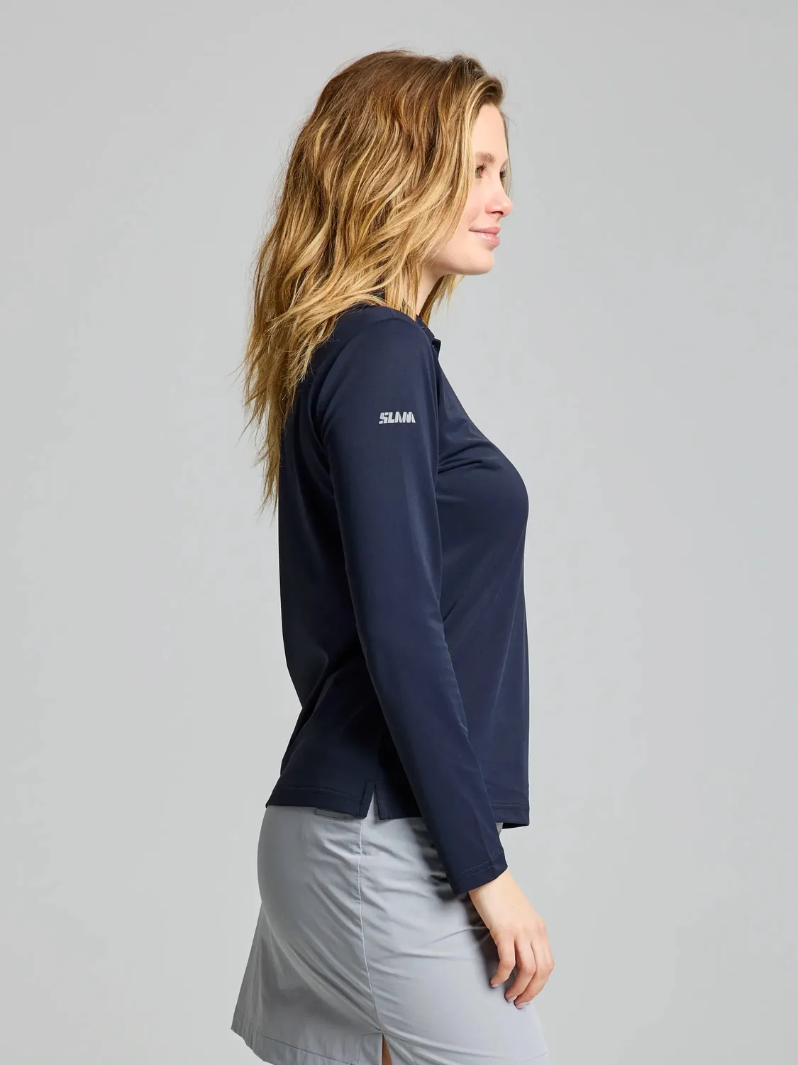Slam Tech WS Tech Pique Polo LS poloskjorte dame UV 50+