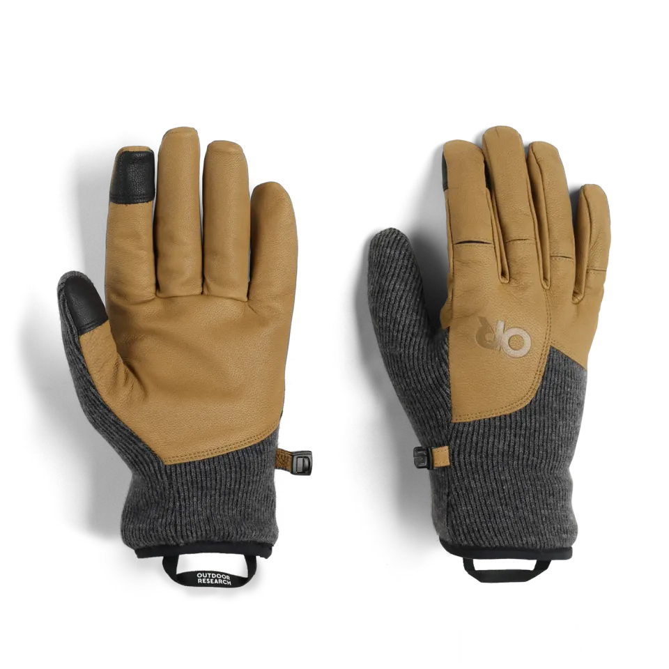 Outdoor Research Flurry Driving hansker Charcoal skinn