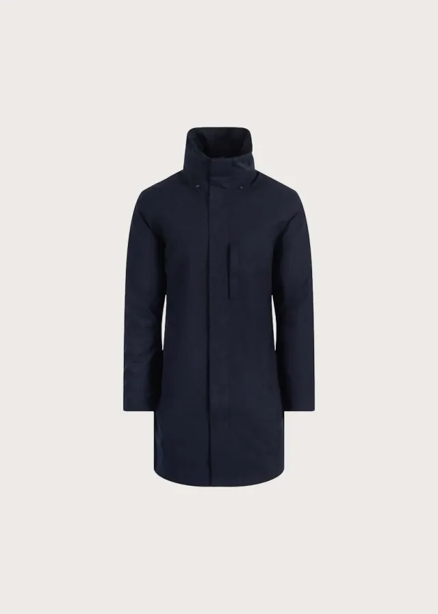 Brgn Sludd Coat frakk Dark Navy herre vanntett