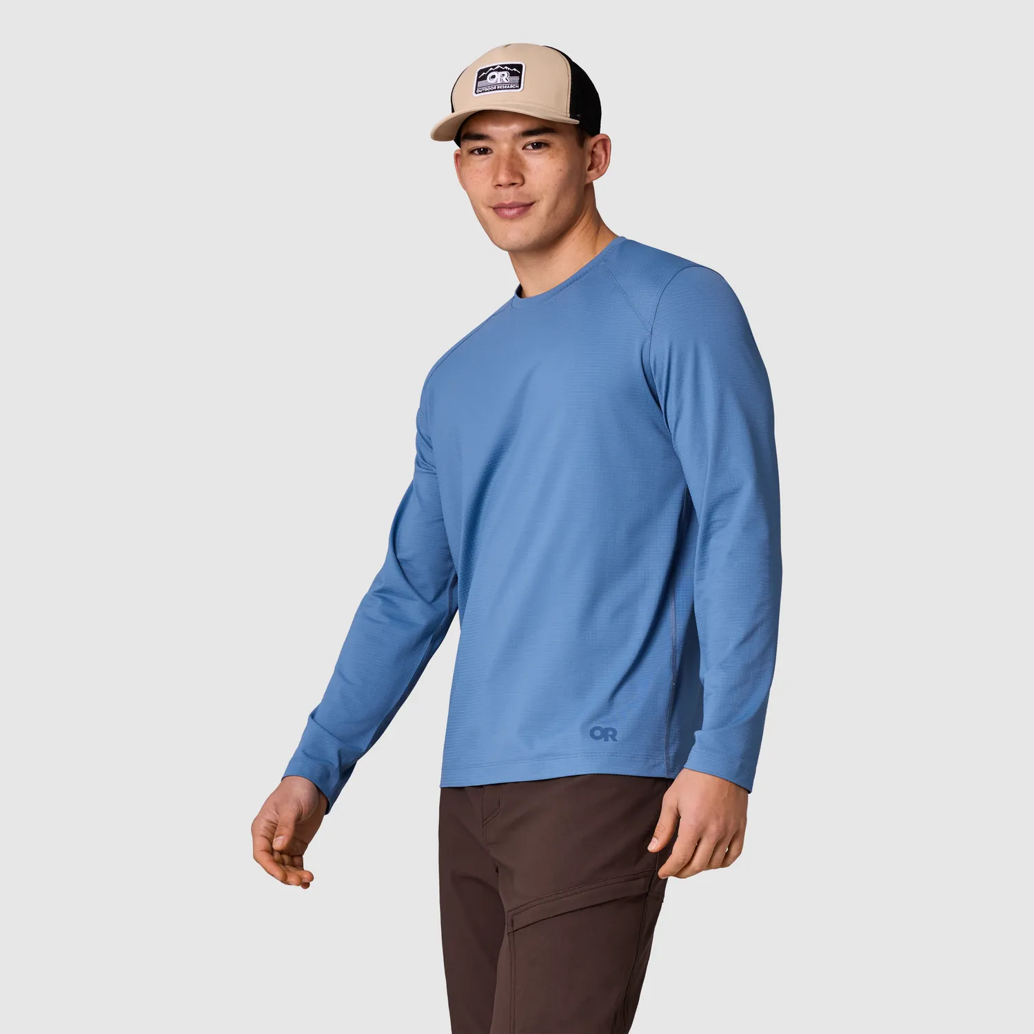 Outdoor Research Vigor LT Crew mellomlag herre Ascent Blue