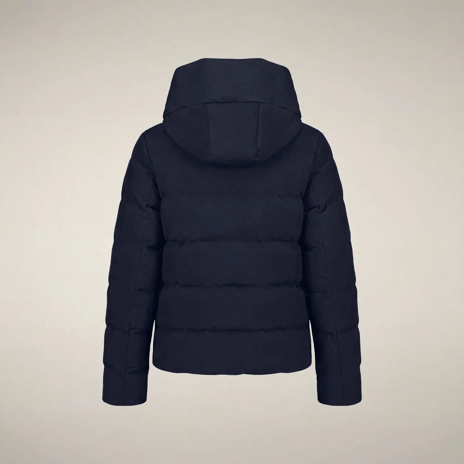 Save The Duck Arena parkas dame Blue Black kort vindtett