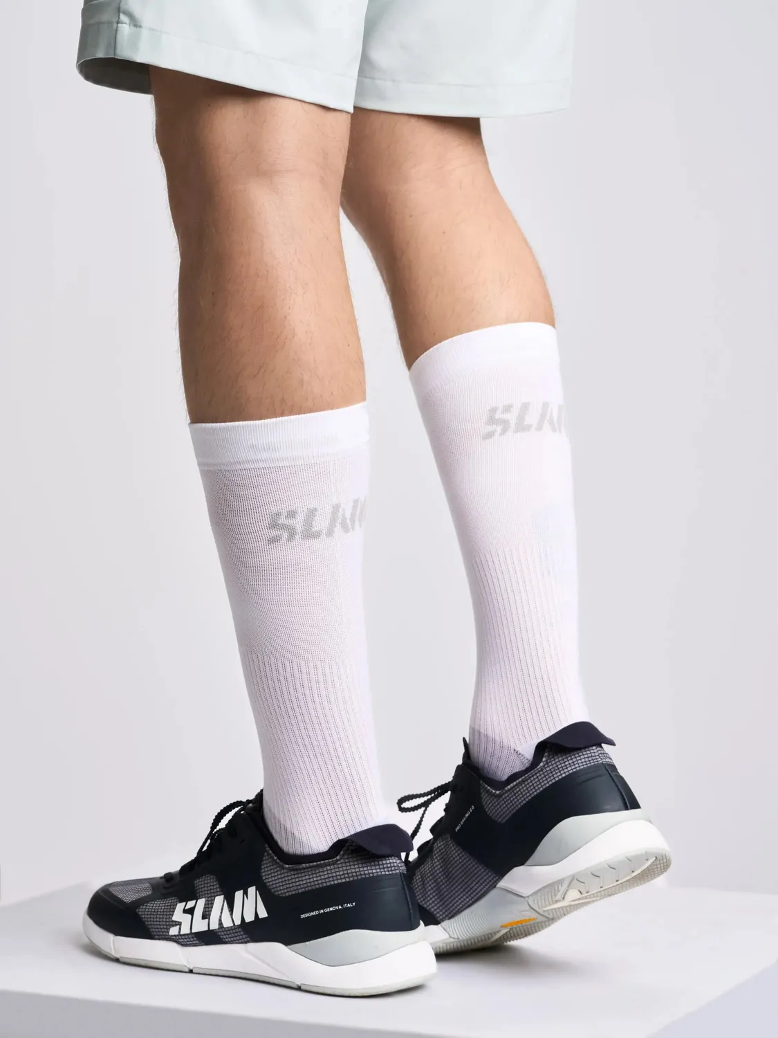 Slam Logo Sock tekniske sokker ankellange