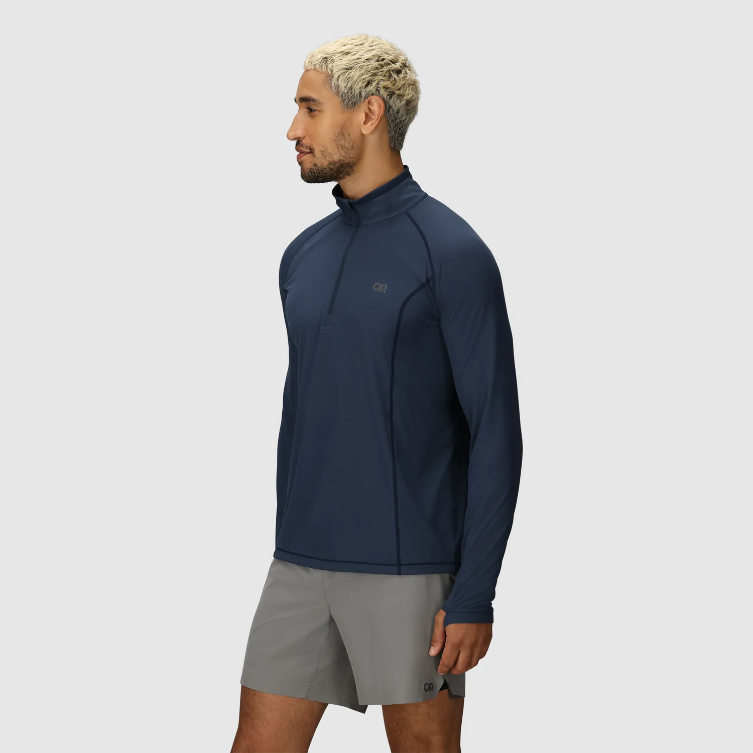 Outdoor Research Echo Men's Echo Quarter Zip trøye Naval Blue – lett