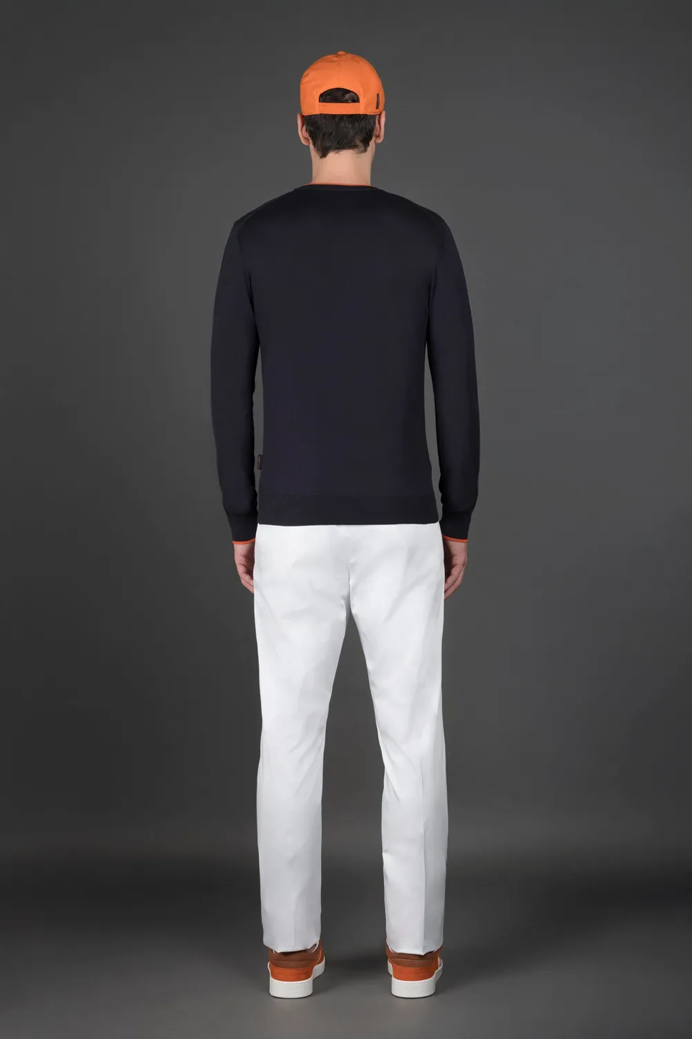 Moorer ARZAGA-CSE golfgenser NAVY/ARANCIO