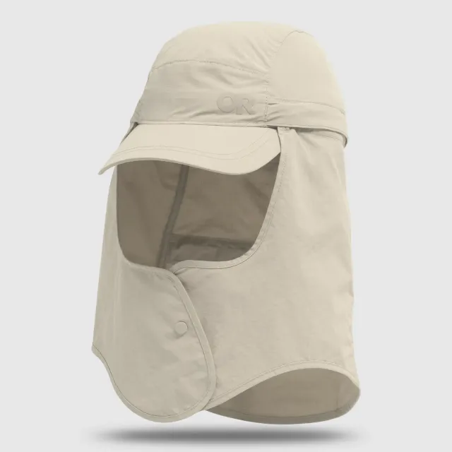 Outdoor Research Insect Shield® Cape Cap solhatt Pro Khaki S/M UPF 50+