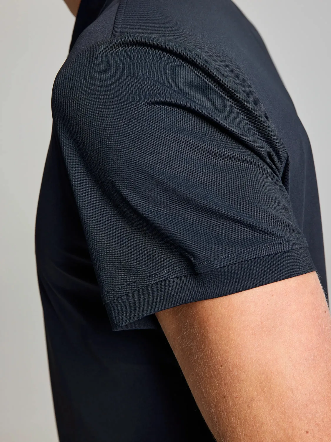 Slam Tech Piqué Polo SS poloskjorte Dark Navy herre UV 50+