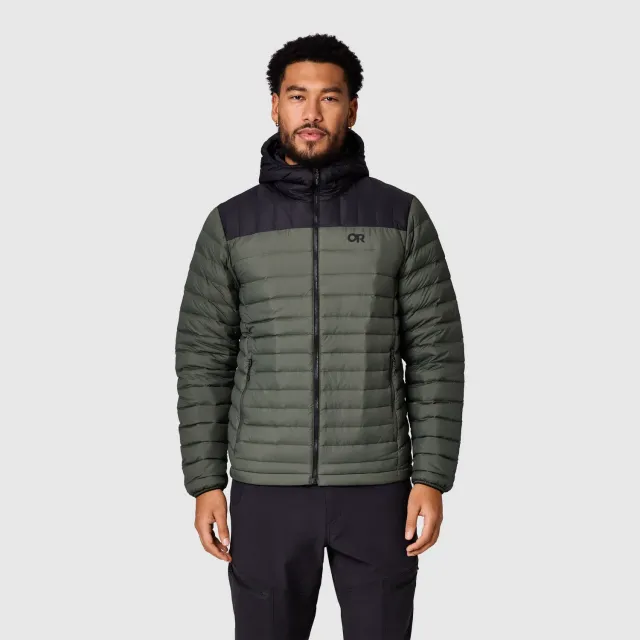 Outdoor Research Transcendent Down Hoodie dunjakke Dark Laurel/Black herre