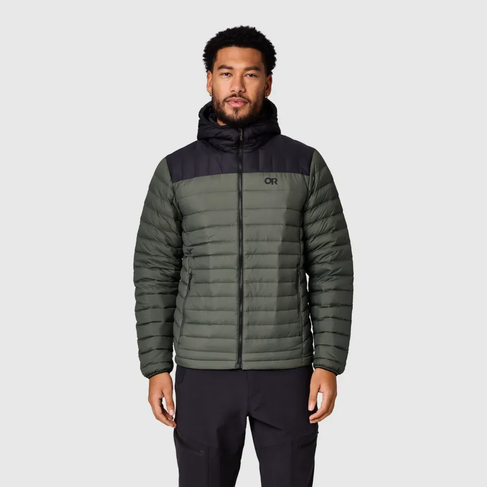 Outdoor Research Transcendent Down Hoodie dunjakke Dark Laurel/Black herre