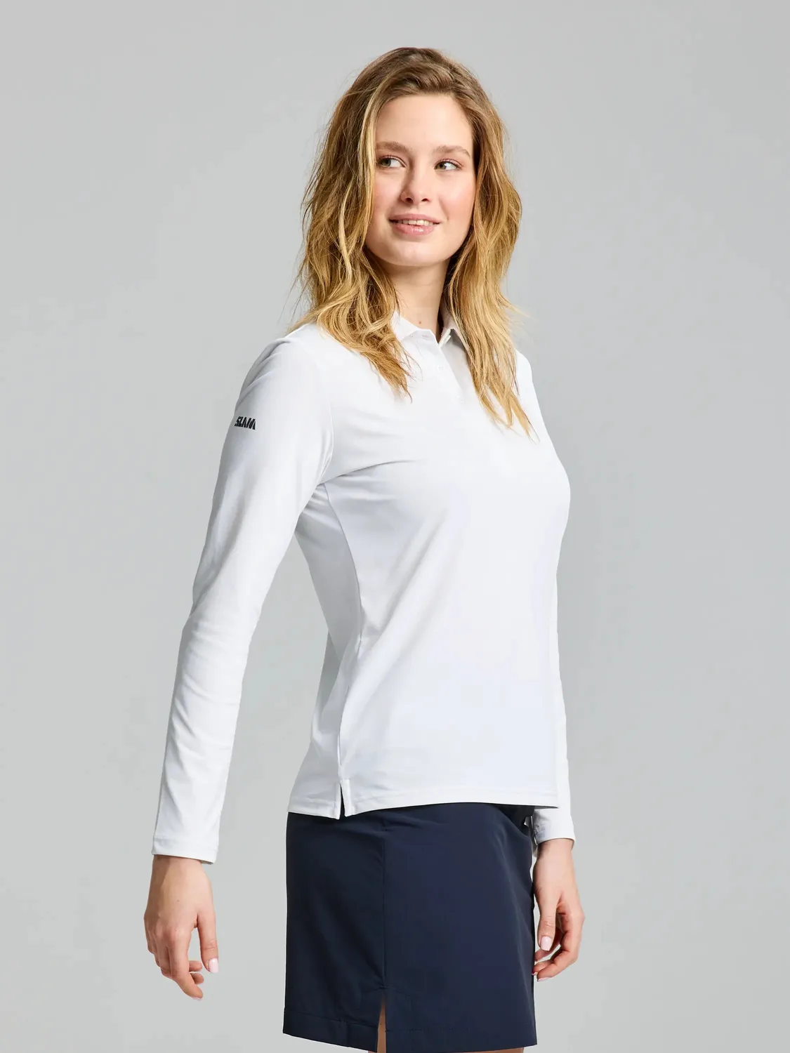 Slam Tech WS Tech Pique Polo LS poloskjorte dame UV 50+