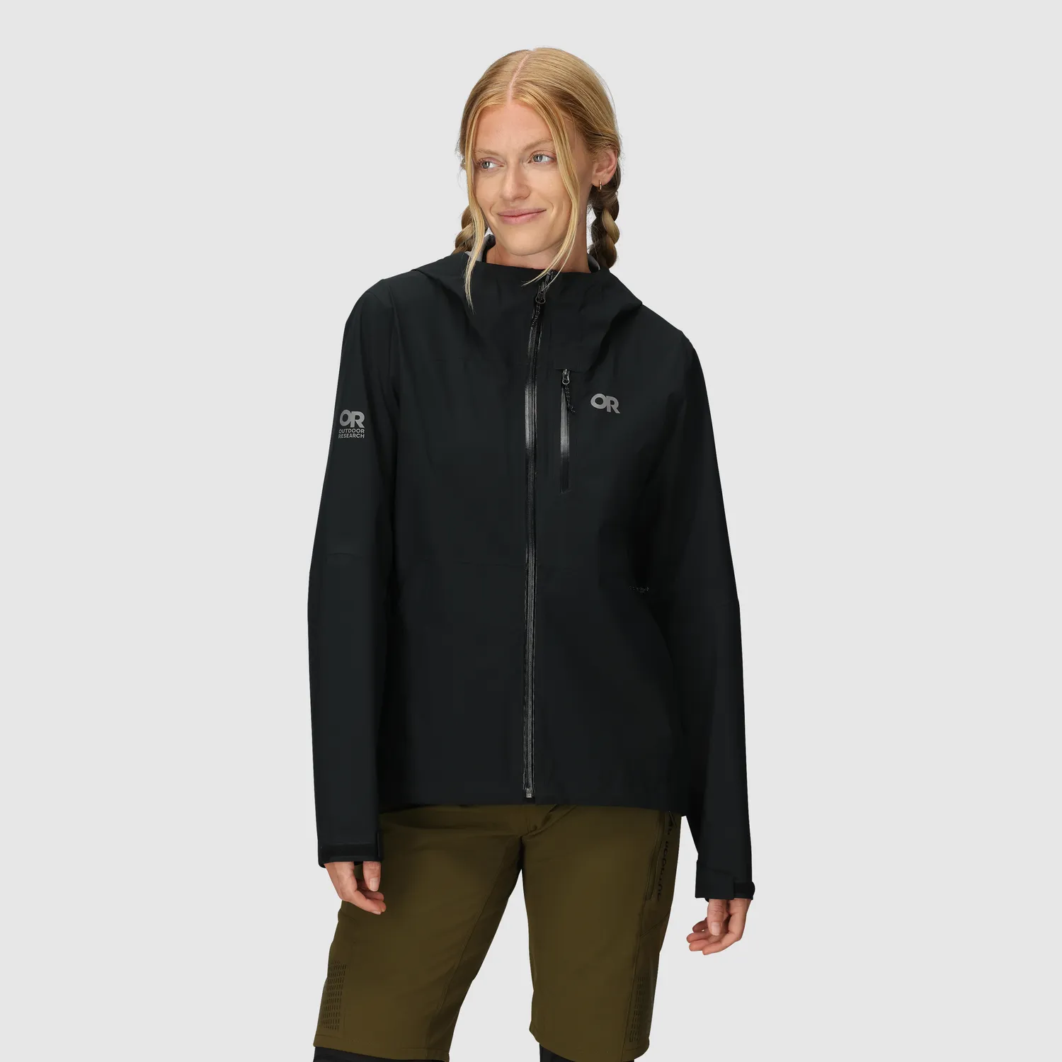 Outdoor Research Freewheel MTB Stretch Rain Jacket regnjakke Galactic/Black