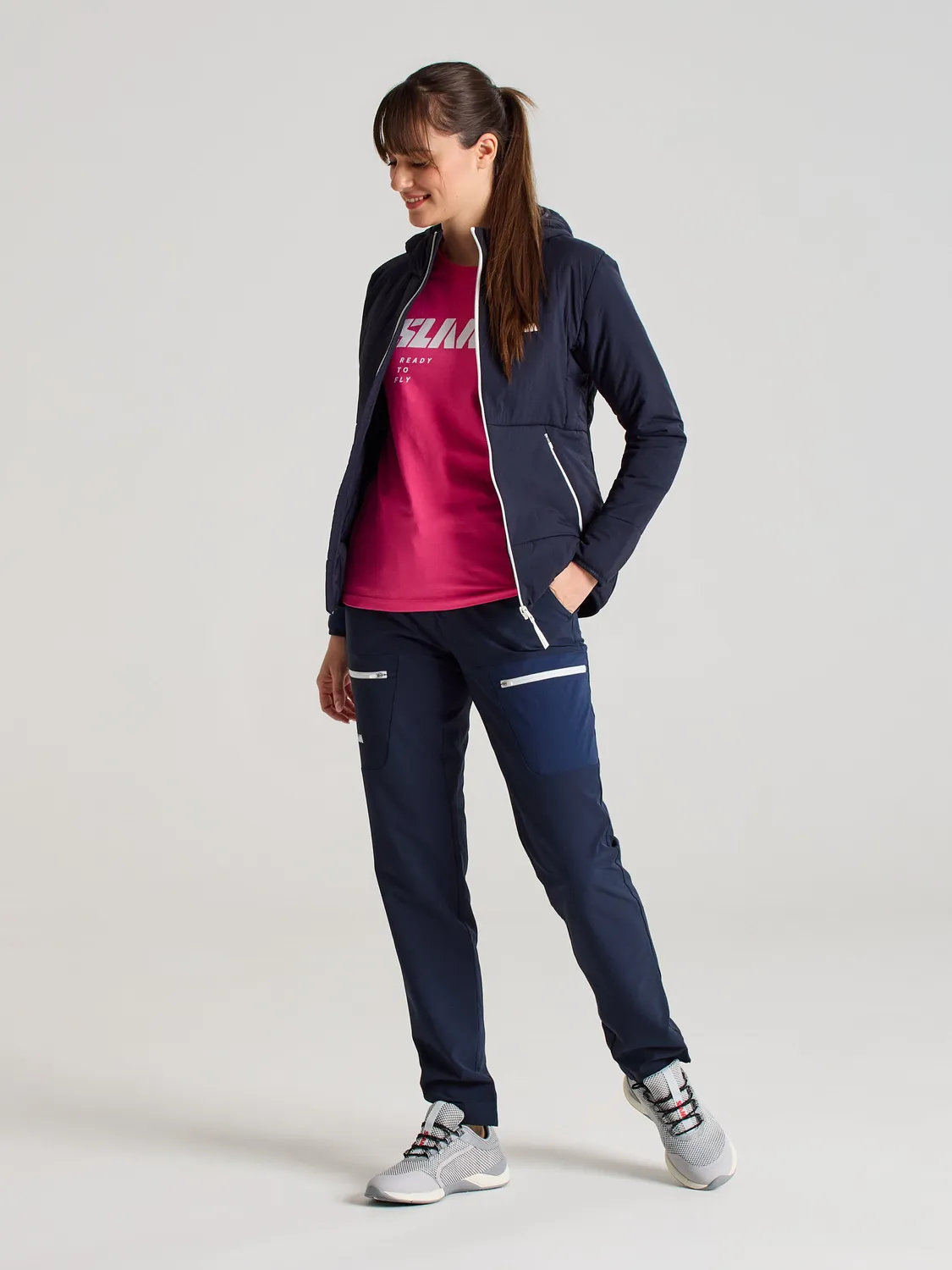 Slam One Design OD WS Hooded Midlayer Jkt jakke dame Primaloft