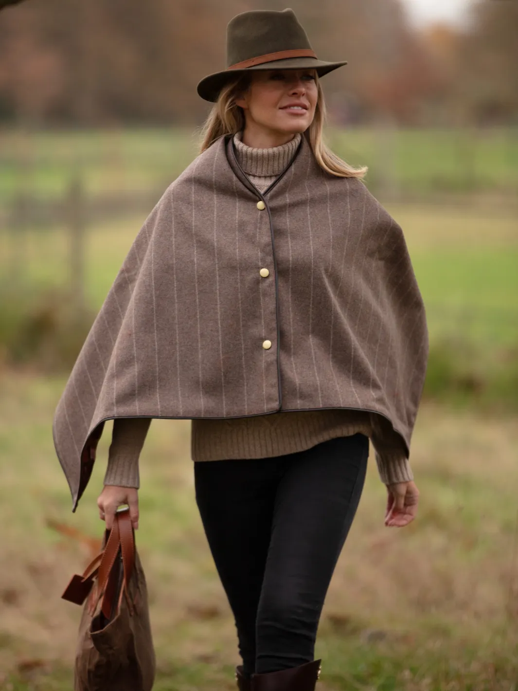 John Partridge Tweed Shawl sjal Grey Stripe ull