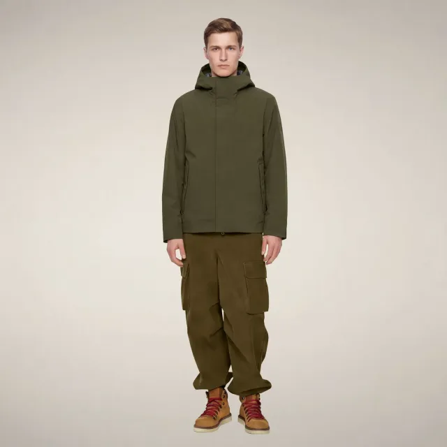 Save The Duck 5-Way Torvin Combined parka herre slangegrønn 3-i-1