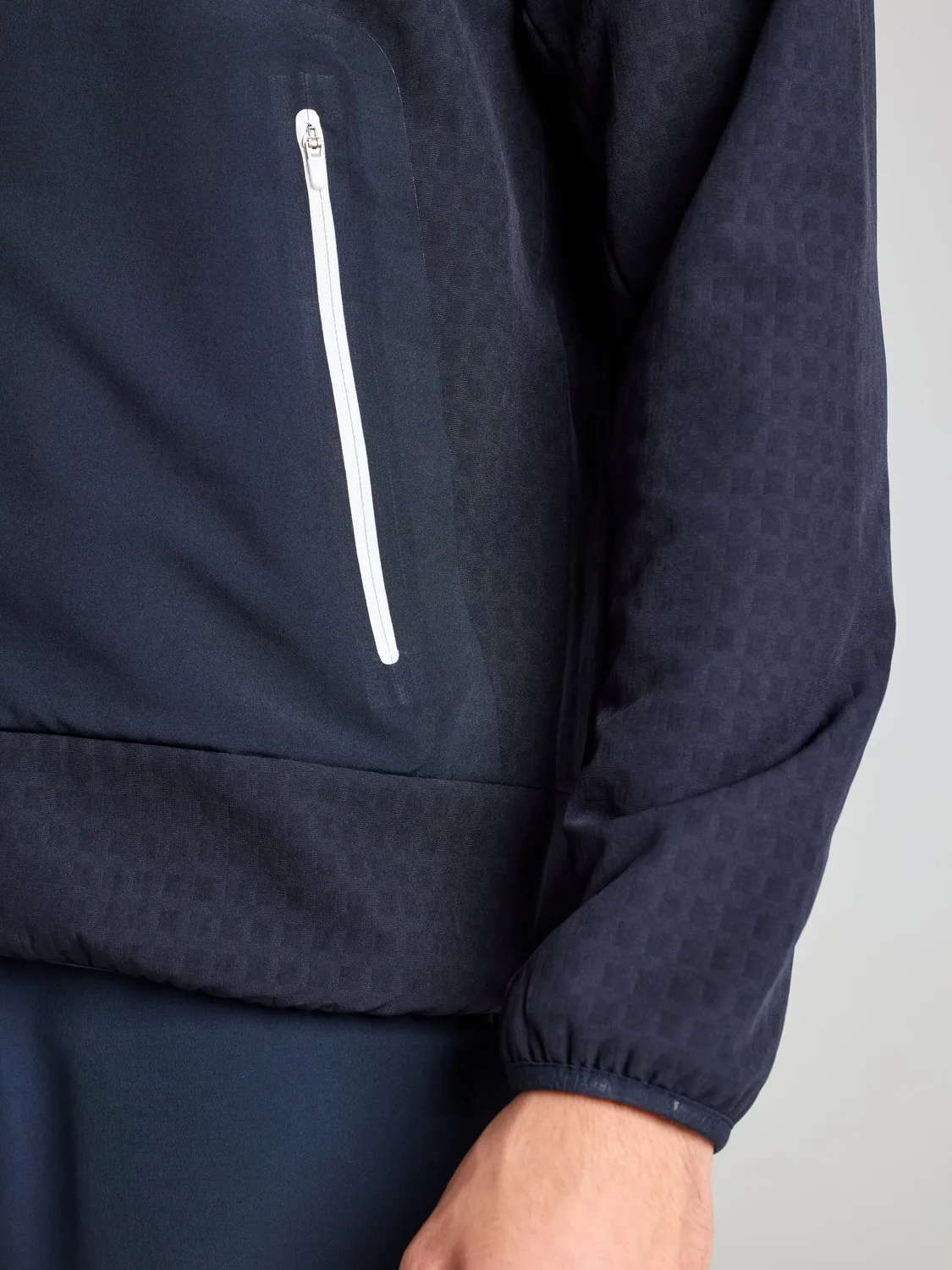 Slam Foil Fleece Hoodie fleecegenser herre mørk marine vindtett