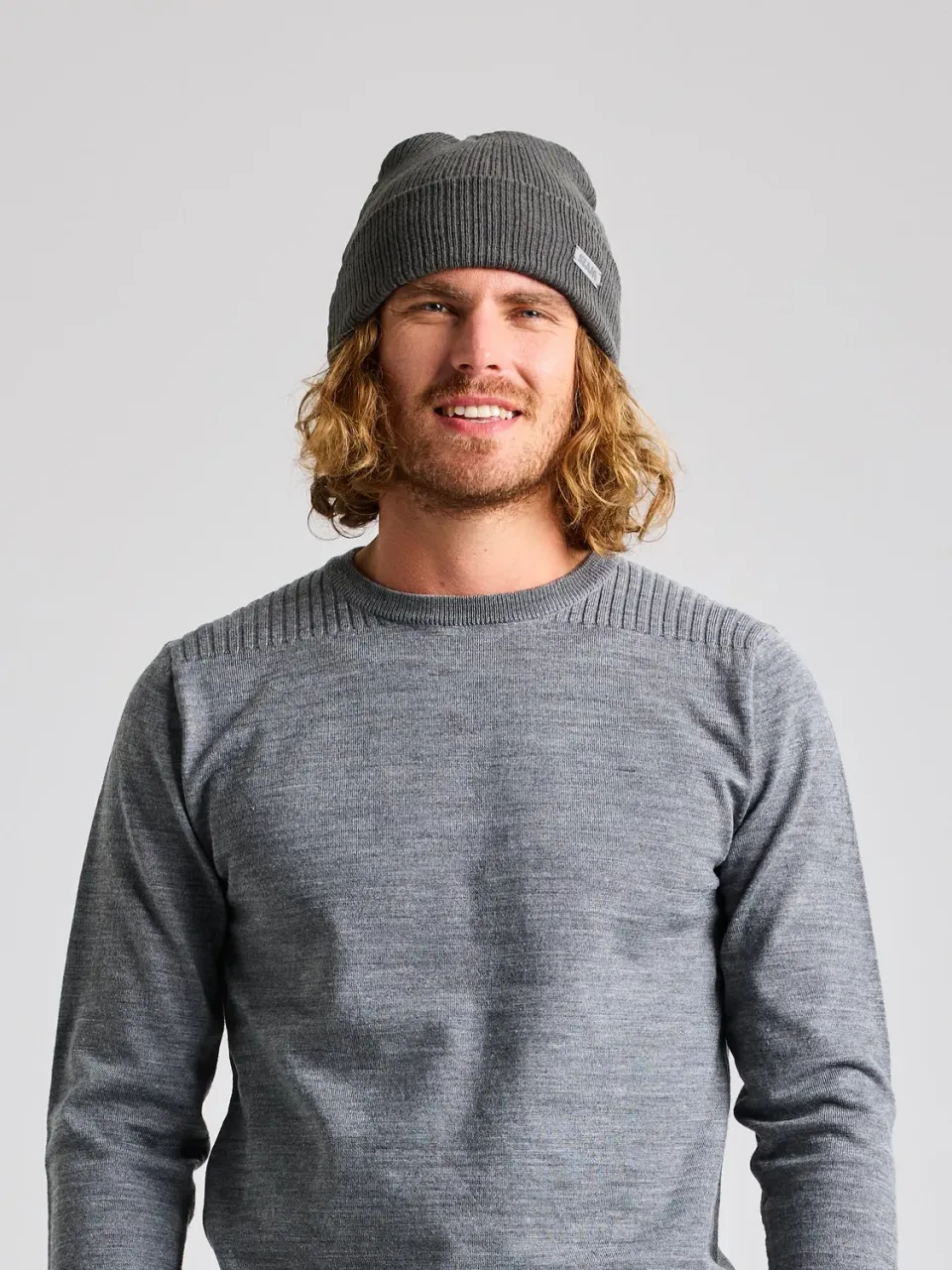 Slam Cable Beanie lue Lead Grey unisex