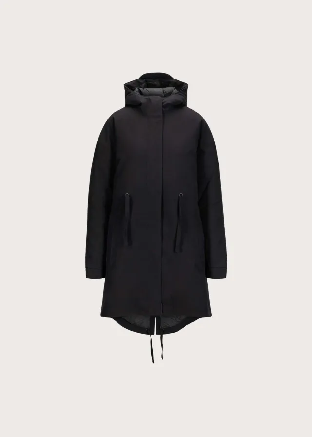 Brgn Snøstorm Parka dunparkas svart 250 g RDS-dun