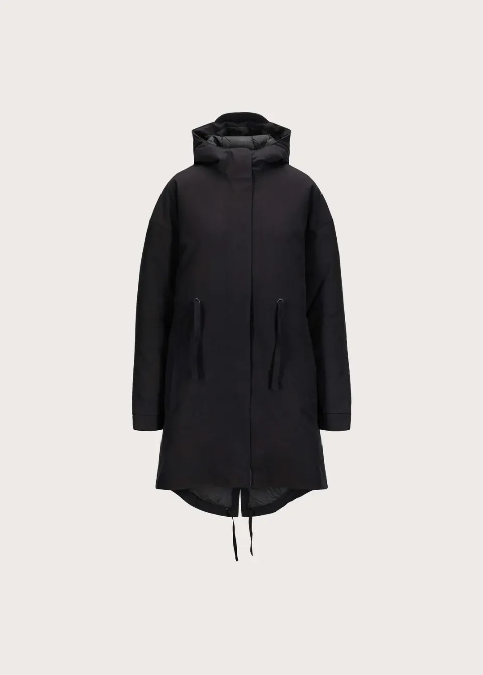 Brgn Snøstorm Parka dunparkas svart 250 g RDS-dun