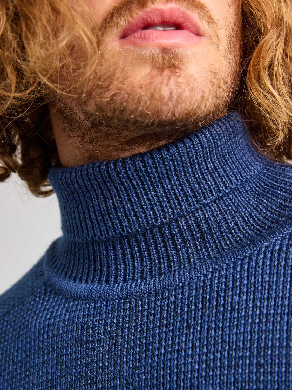 Slam Seawool Turtleneck høyhalset genser dry sand merinoblanding