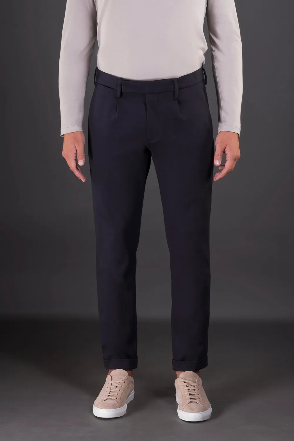 Mooer NIGEL-J chinos herre navy – stretch