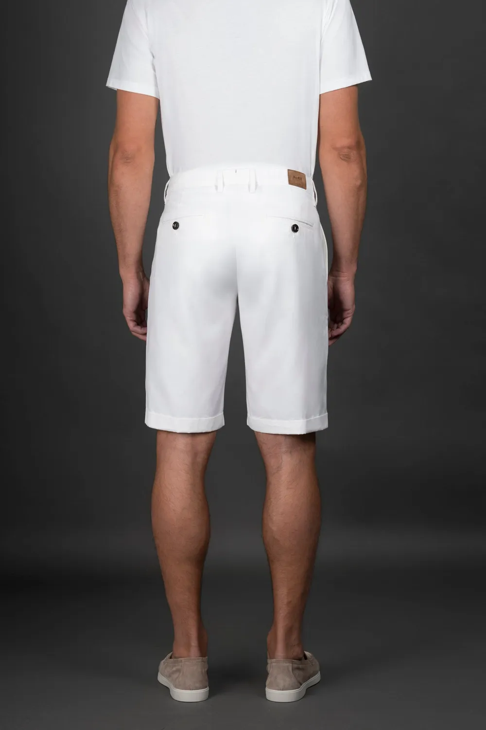 Moorer ALICUDI-SI2 bermudashorts Antilles Blue Sea Island-bomull