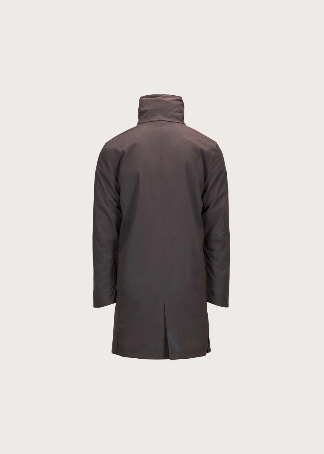 Brgn Sludd Coat regnfrakk Concrete Grey foret
