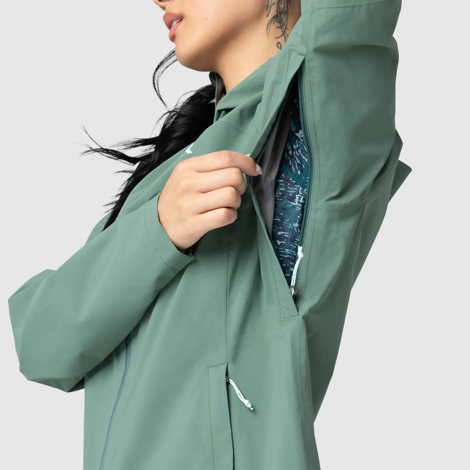Outdoor Research Stratoburst Stretch Rain Jacket regnjakke dame Malachite