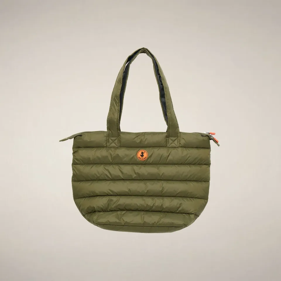 Save The Duck Caron shopper dusty olive polstret nylon
