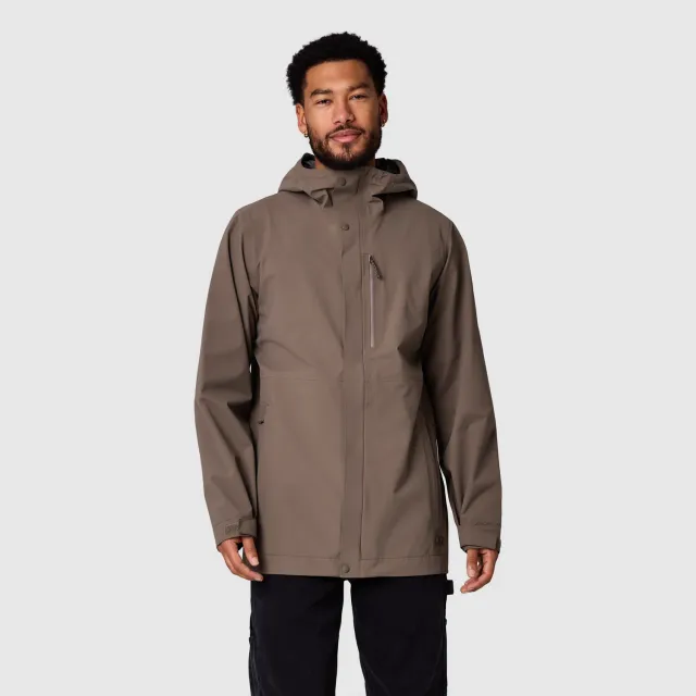 Outdoor Research Foray Men's Foray 3L Trench regnjakke Gravel/Black