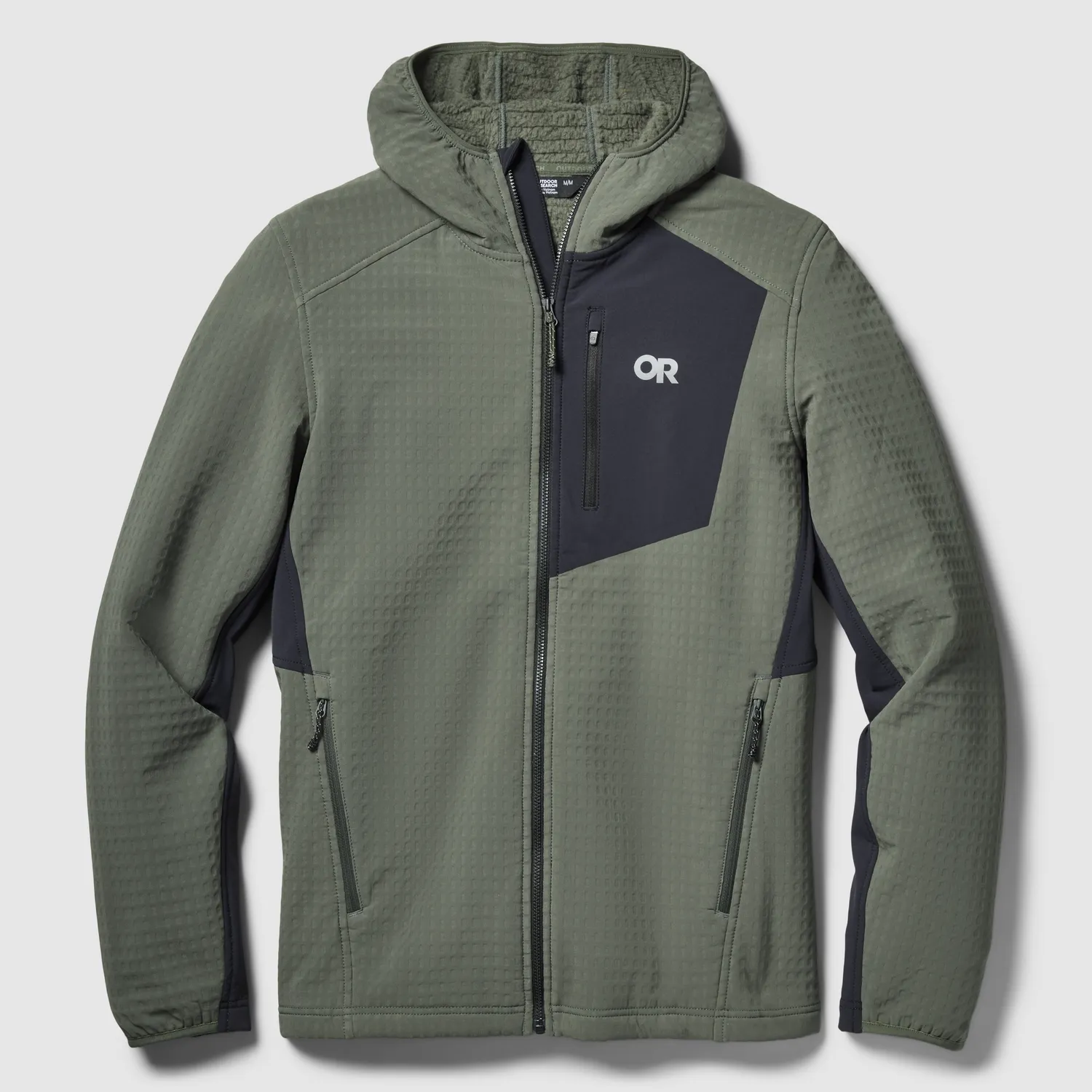 Outdoor Research Vigor Plus Fleece Hoodie fleecehettejakke herre Dark Laurel/Black