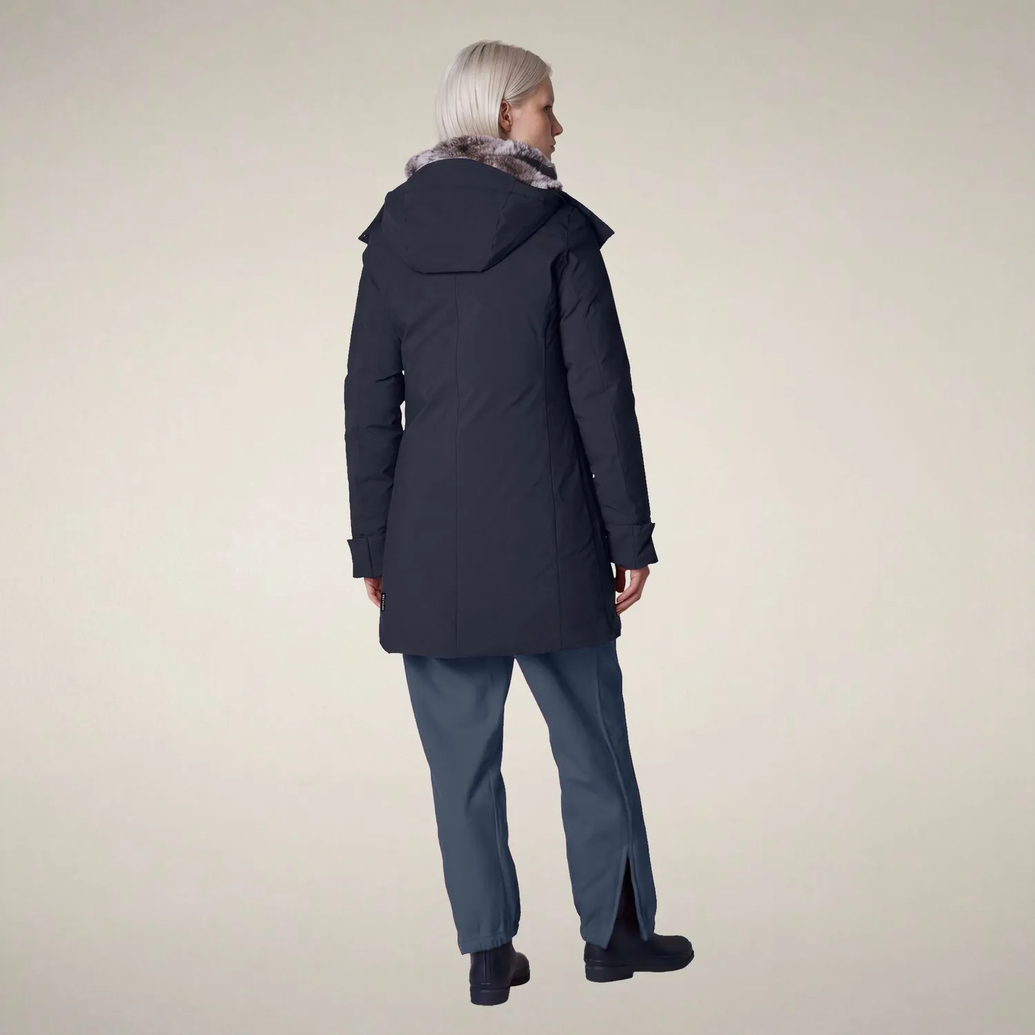 Save The Duck Arctic Samantah parkas dame Blue Black slim fit
