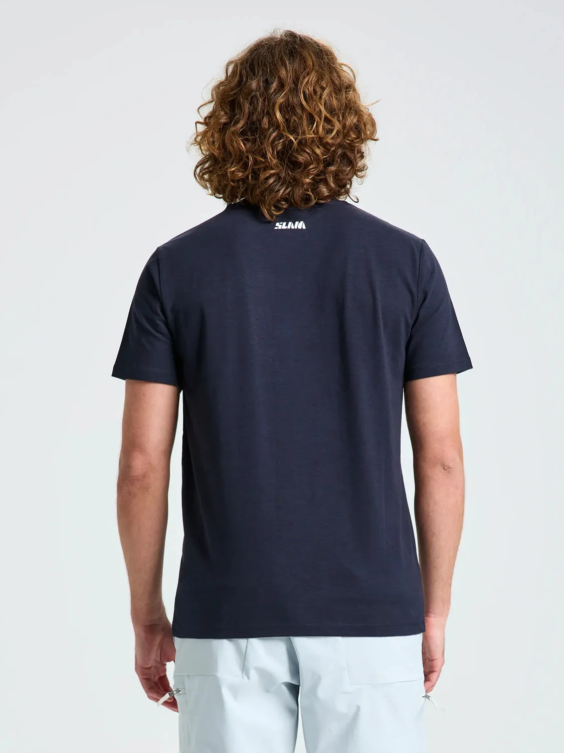 Slam Graphic T-Shirt SS t-skjorte mørk marineblå bomull bambus