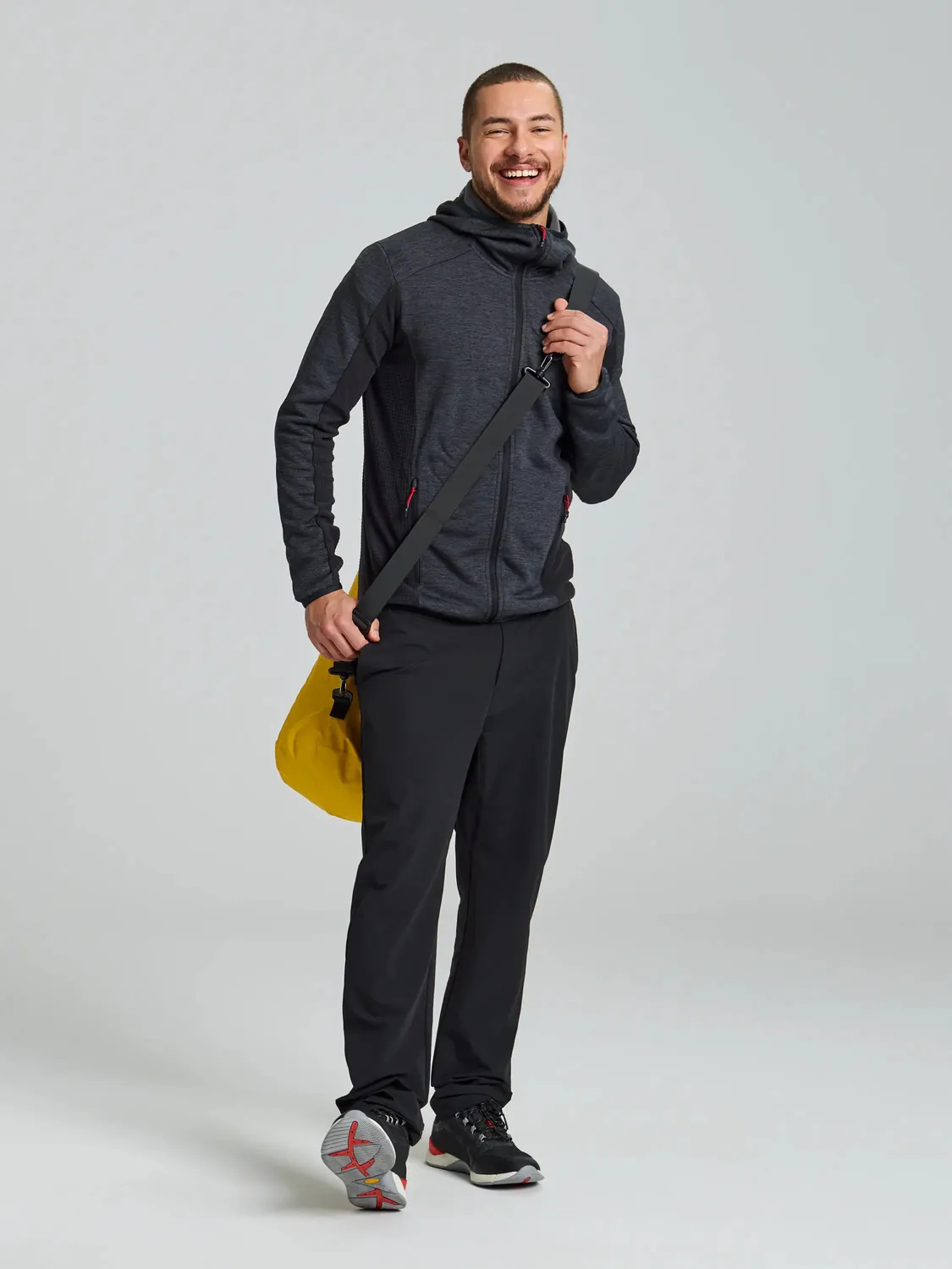 Slam ACT Hooded Power Fleece fleecejakke herre med hette