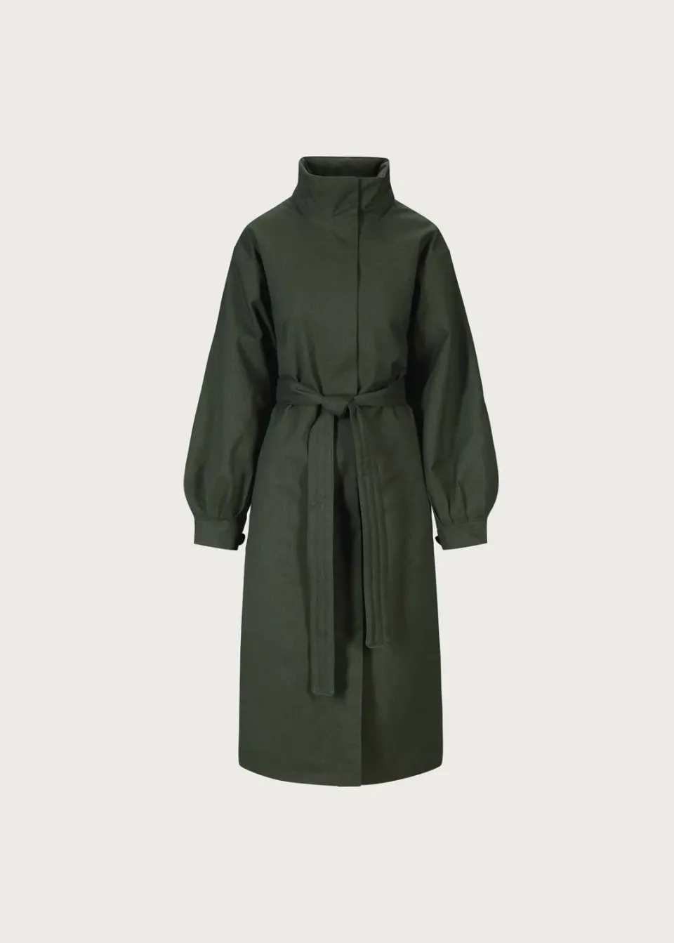 Brgn Rossby Maxi Coat kåpe Rosin Dark Green foret