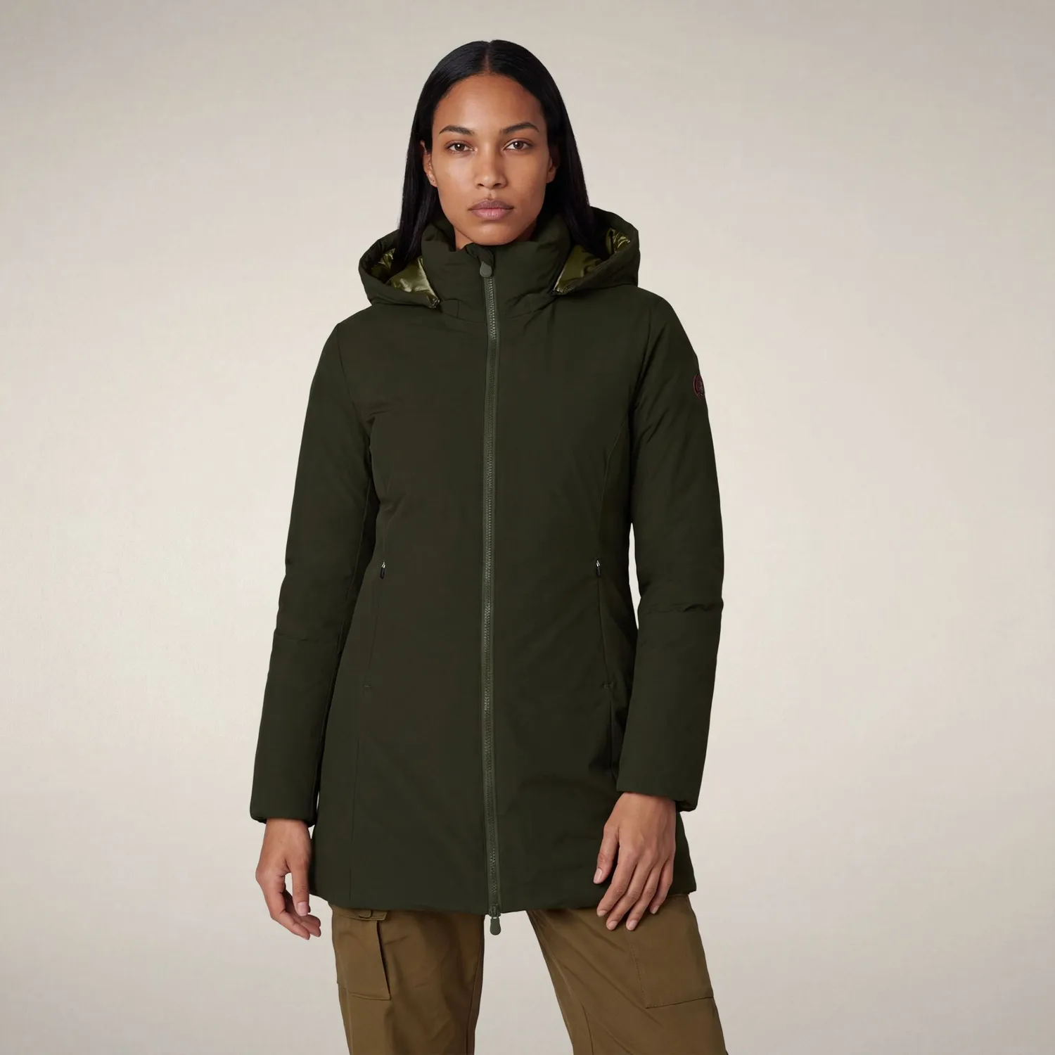Save The Duck Icons Rachel vattert parkas dame grønn