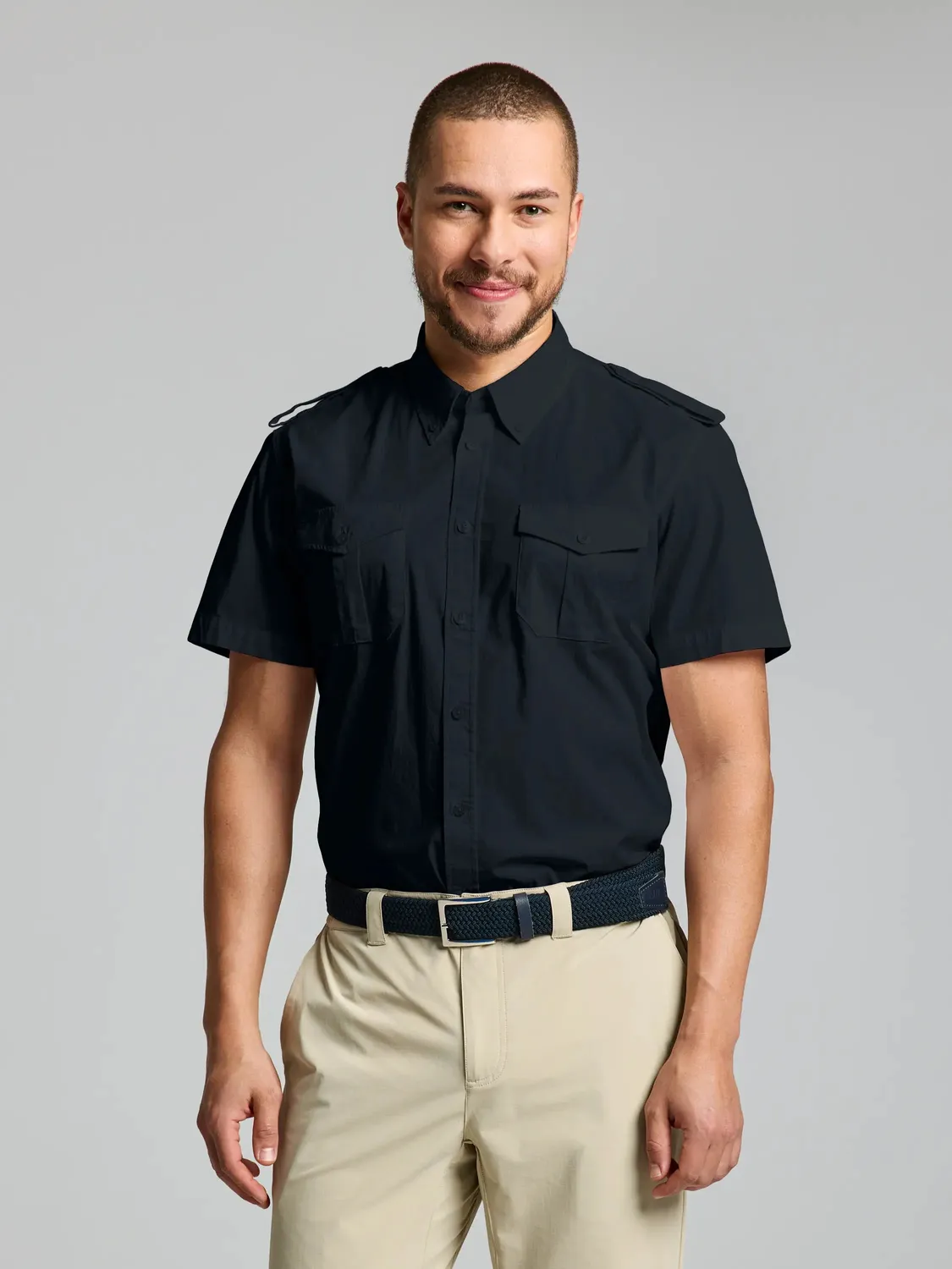 Slam Deck Yacht Shirt kortermet skjorte Bright White