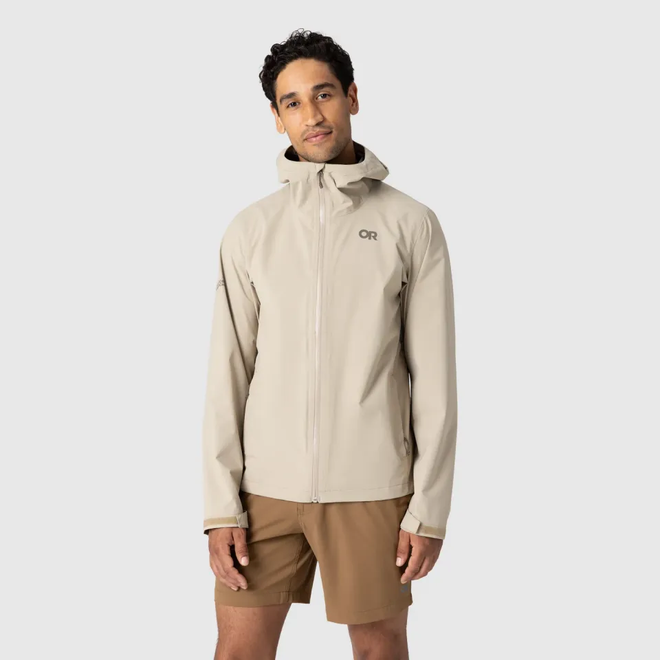Outdoor Research Stratoburst Stretch Rain Jacket regnjakke Pro Khaki