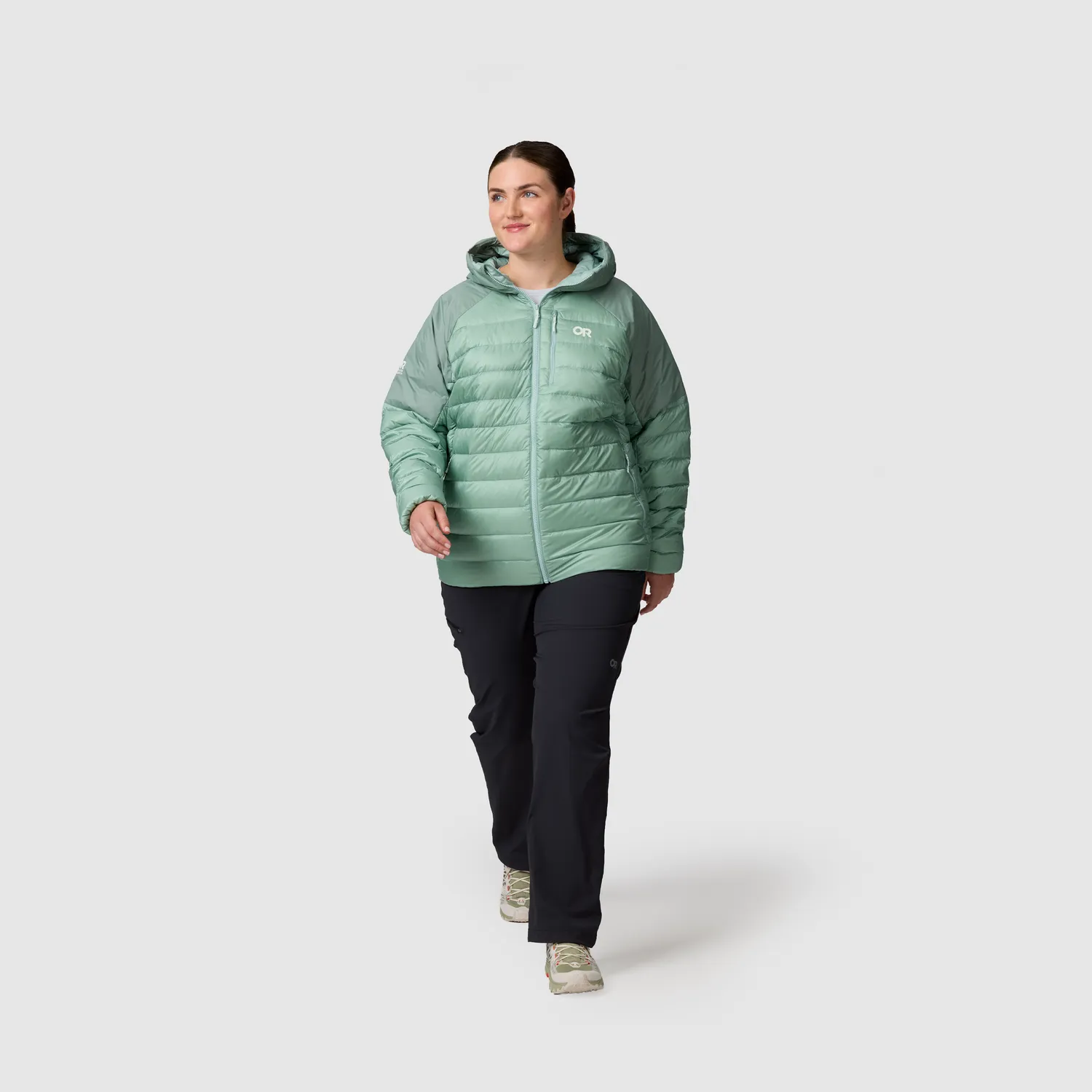 Outdoor Research Helium Down Hoodie-Plus dunjakke Thyme