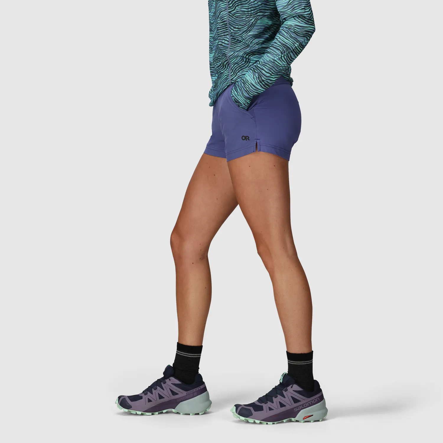 Outdoor Research Swift Lite Hybrid Short løpeshorts svart 3,5 tommer
