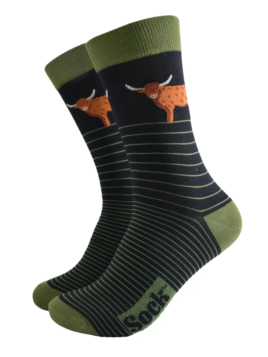 John Partridge Highland Cow Bamboo Sock Gift Set sokker 3 par